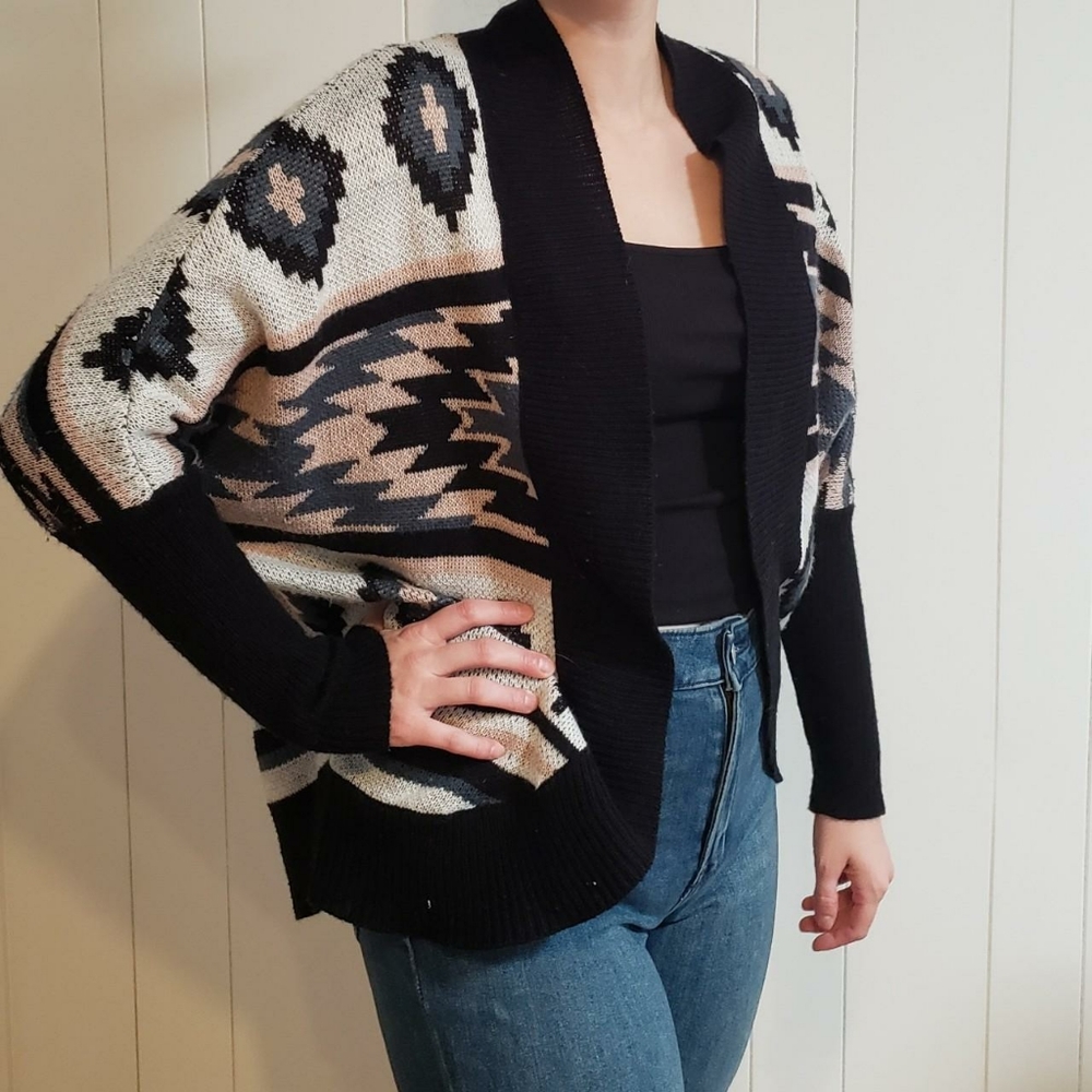 Charlotte Russe Aztec Pattern Cardigan